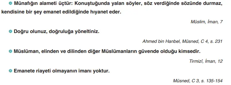 8. Sınıf Din Kültürü Ders Kitabı 89-90-93. Sayfa Cevapları SDR İpekyolu Yayıncılık 8. Sınıf Din Kültürü Ders Kitabı Sayfa 93 Cevapları SDR İpekyolu Yayıncılık