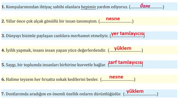 8. Sınıf Türkçe Ders Kitabı Sayfa 76 Cevapları MEB Yayınları