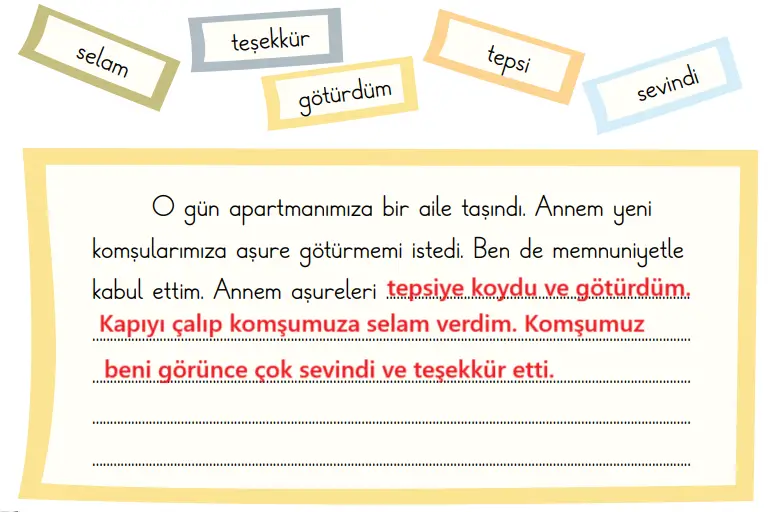 2. Sınıf Türkçe Ders Kitabı Sayfa 102 Cevapları MEB Yayınları