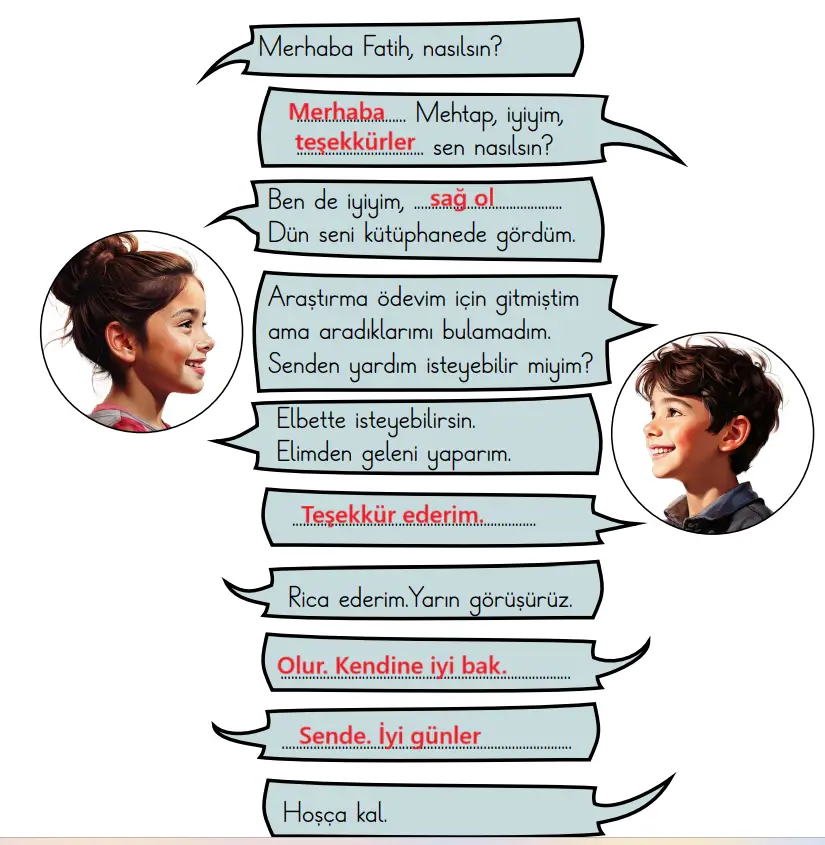 2. Sınıf Türkçe Ders Kitabı Sayfa 11 Cevapları MEB Yayınları