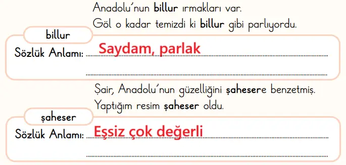 2. Sınıf Türkçe Ders Kitabı Sayfa 112 Cevapları MEB Yayınları