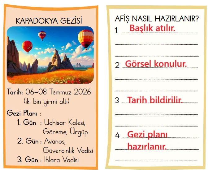 2. Sınıf Türkçe Ders Kitabı Sayfa 114 Cevapları MEB Yayınları