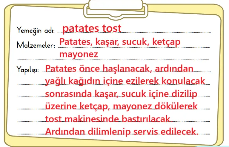 2. Sınıf Türkçe Ders Kitabı Sayfa 15 Cevapları MEB Yayınları