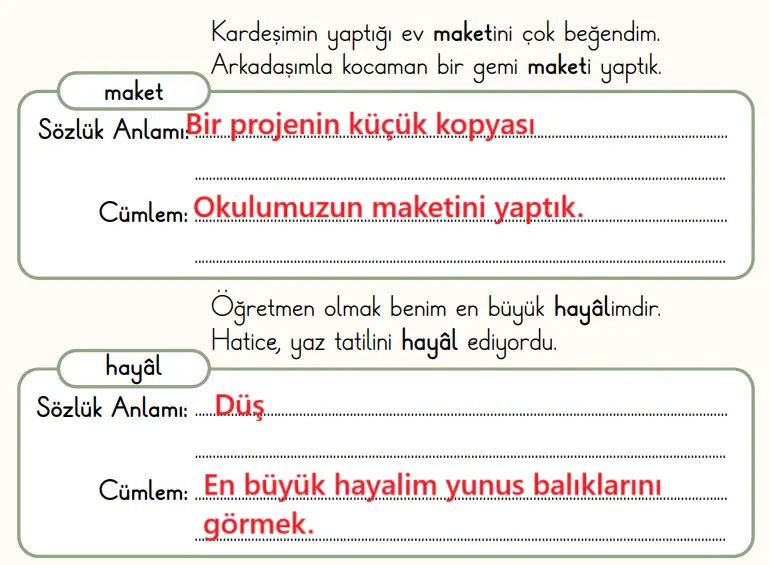 2. Sınıf Türkçe Ders Kitabı Sayfa 21 Cevapları MEB Yayınları