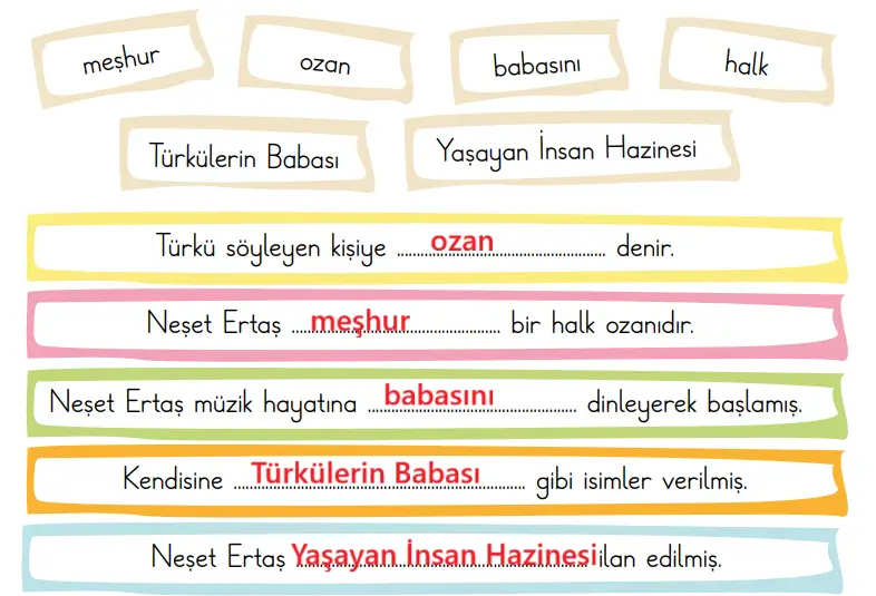 2. Sınıf Türkçe Ders Kitabı 25-26-28-29-30-31-32. Sayfa Cevapları 2. KİTAP 2. Sınıf Türkçe Ders Kitabı Sayfa 29 Cevapları MEB Yayınları