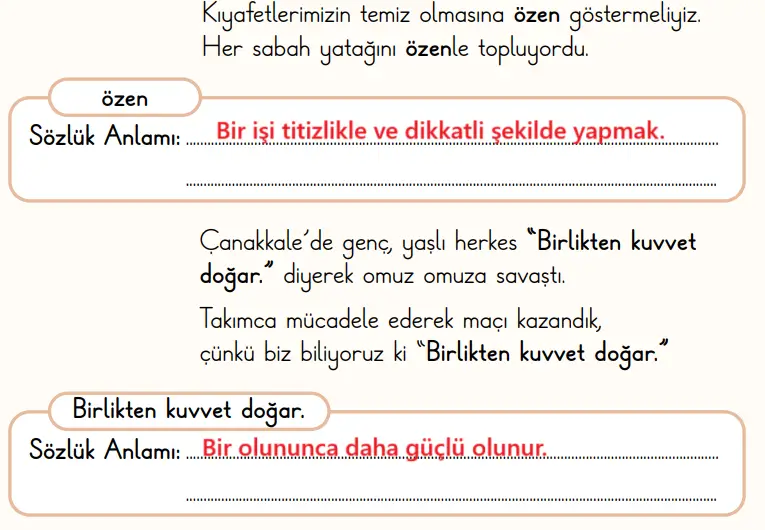 2. Sınıf Türkçe Ders Kitabı Sayfa 50 Cevapları MEB Yayınları