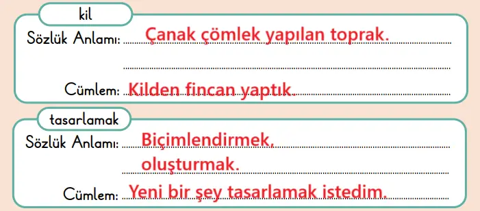 2. Sınıf Türkçe Ders Kitabı Sayfa 54 Cevapları MEB Yayınları