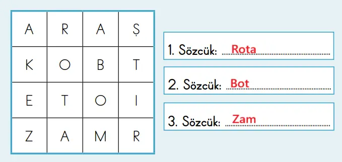 2. Sınıf Türkçe Ders Kitabı Sayfa 58 Cevapları MEB Yayınları