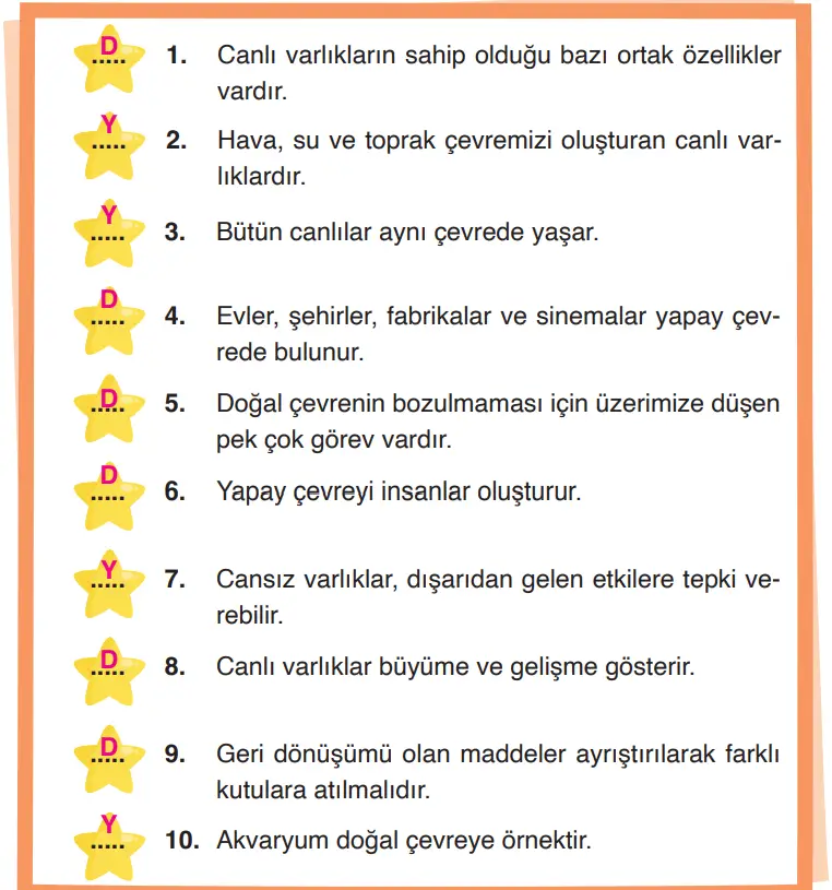 3. Sınıf Fen Bilimleri Ders Kitabı Sayfa 206 Cevapları CEM Yayıncılık