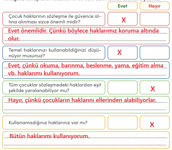 4. Sınıf Sosyal Bilgiler Ders Kitabı Sayfa 149 Cevapları MEB Yayınları