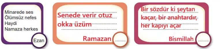 6. Sınıf Din Kültürü Ders Kitabı Sayfa 149-151-152-153-154. Cevapları MEB Yayınları 6. Sınıf Din Kültürü Ders Kitabı Sayfa 152 Cevapları MEB Yayınları