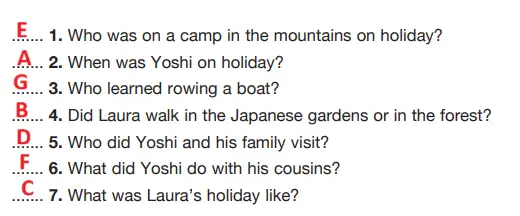 6. Sınıf İngilizce Ders Kitabı Sayfa 116 Cevapları ÖZGÜN Yayıncılık1