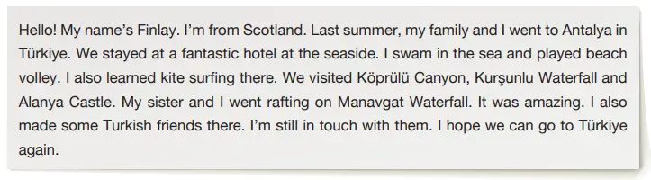 6. Sınıf İngilizce Ders Kitabı Sayfa 118 Cevapları ÖZGÜN Yayıncılık3