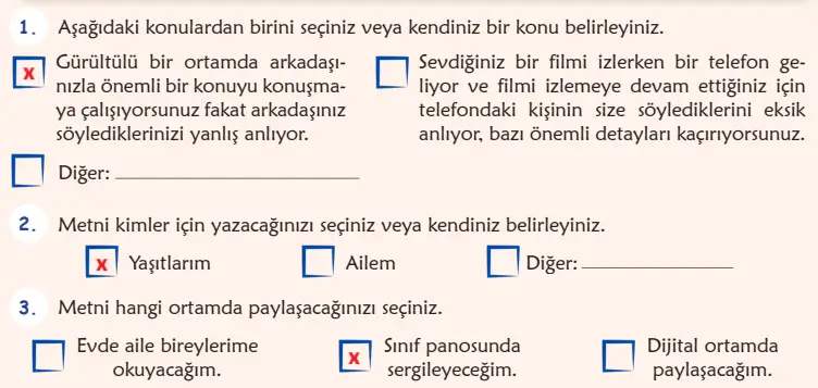 6. Sınıf Türkçe Ders Kitabı Sayfa 46 Cevapları MEB Yayınları
