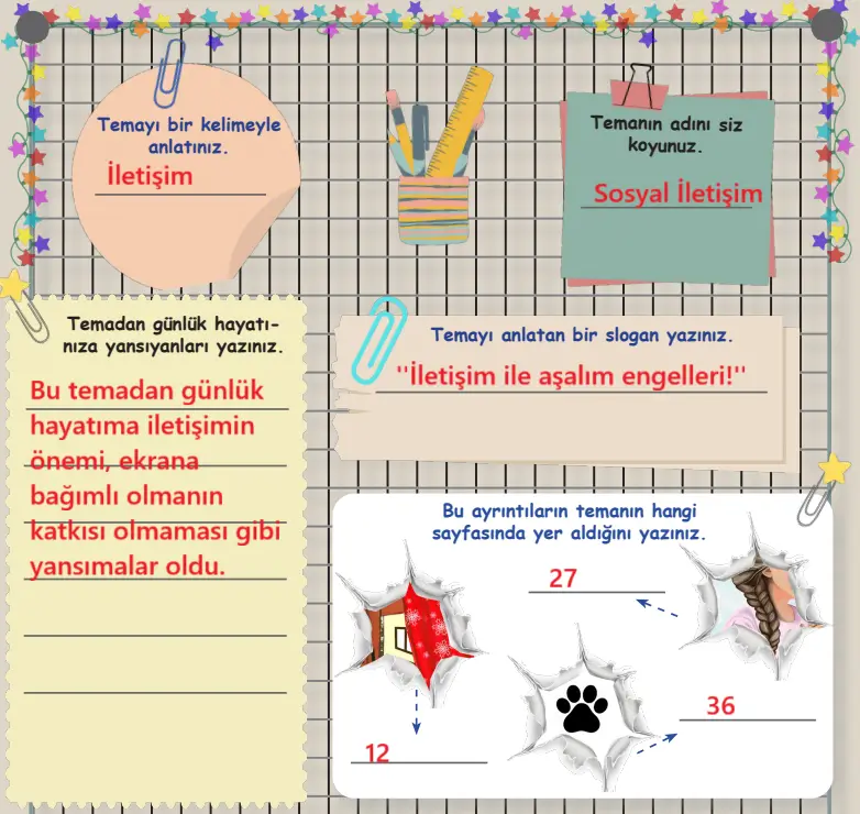 6. Sınıf Türkçe Ders Kitabı 58-59-60-61-62-63. Sayfa Cevapları 2. KİTAP 6. Sınıf Türkçe Ders Kitabı Sayfa 60 Cevapları MEB Yayınları