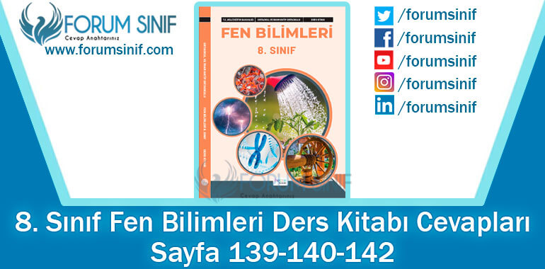 8. Sınıf Fen Bilimleri Ders Kitabı Sayfa 139-140-142. Cevapları Hecce Yayıncılık 8. Sınıf Fen Bilimleri Ders Kitabı Sayfa 139-140-142. Cevapları Hecce Yayıncılık