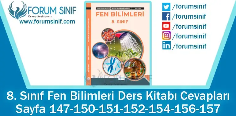 8. Sınıf Fen Bilimleri Ders Kitabı Sayfa 147-150-151-152-154-156-157. Cevapları Hecce Yayıncılık 8. Sınıf Fen Bilimleri Ders Kitabı Sayfa 147-150-151-152-154-156-157. Cevapları Hecce Yayıncılık