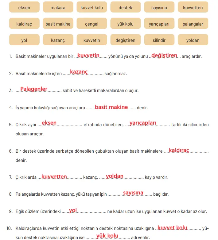 8. Sınıf Fen Bilimleri Ders Kitabı Sayfa 215-216-217-218-219-220-221-222. Cevapları Hecce Yayıncılık 8. Sınıf Fen Bilimleri Ders Kitabı Sayfa 217 Cevapları Hecce Yayıncılık