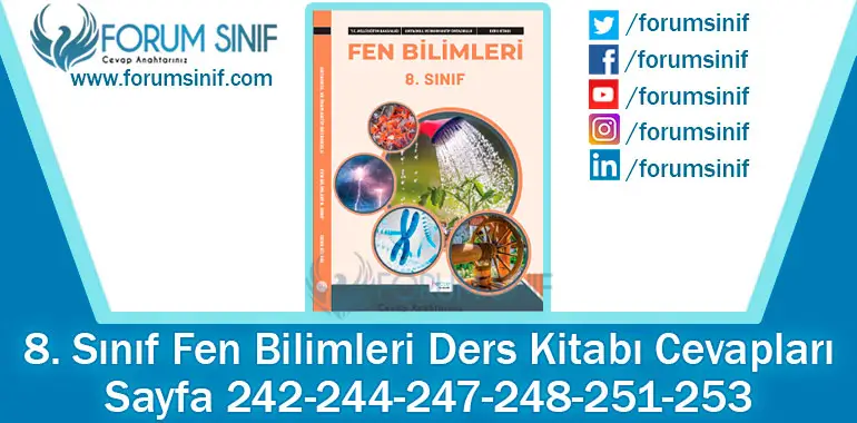 8. Sınıf Fen Bilimleri Ders Kitabı Sayfa 242-244-247-248-251-253. Cevapları Hecce Yayıncılık 8. Sınıf Fen Bilimleri Ders Kitabı Sayfa 242-244-247-248-251-253. Cevapları Hecce Yayıncılık