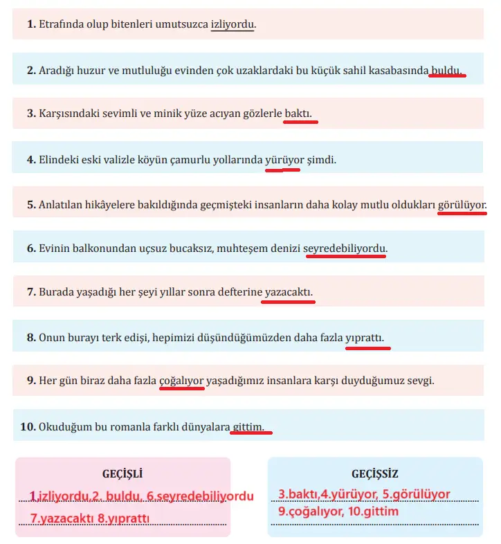 8. Sınıf Türkçe Ders Kitabı Sayfa 157 Cevapları MEB Yayınları