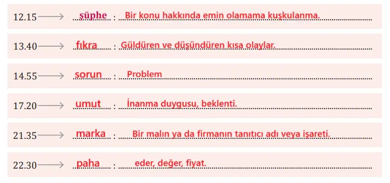 8. Sınıf Türkçe Ders Kitabı Sayfa 158 Cevapları MEB Yayınları