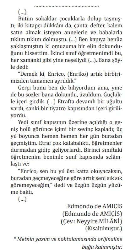 8. Sınıf Türkçe Ders Kitabı Sayfa 164 Cevapları MEB Yayınları