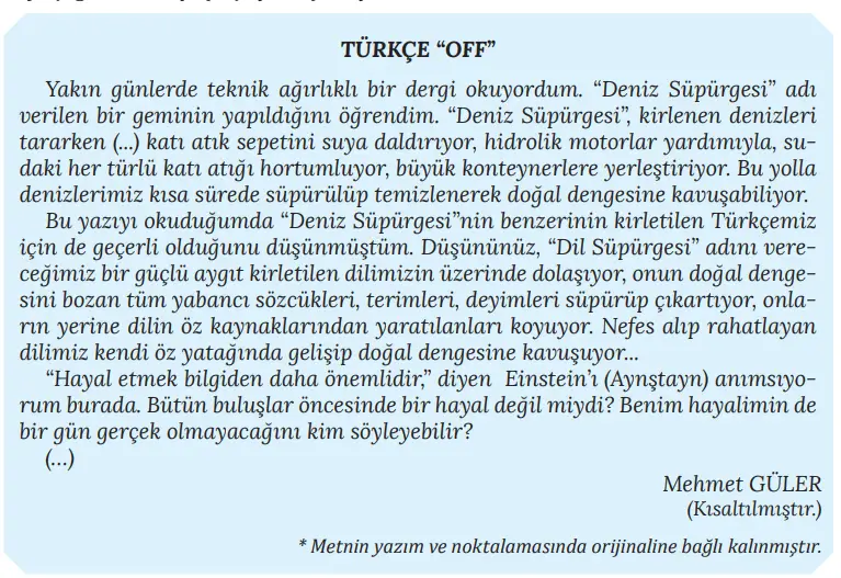 8. Sınıf Türkçe Ders Kitabı Sayfa 88-89-90-91-92-93. Cevapları MEB Yayınları 8. Sınıf Türkçe Ders Kitabı Sayfa 92 Cevapları MEB Yayınları