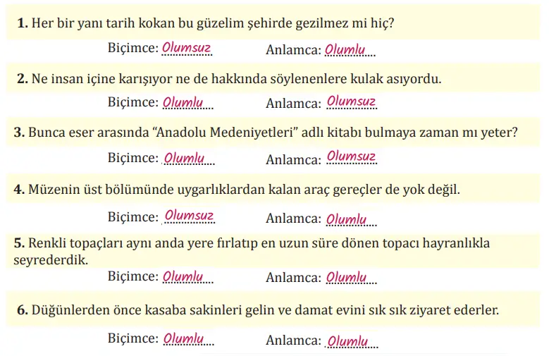 8. Sınıf Türkçe Ders Kitabı Sayfa 99 Cevapları MEB Yayınları1
