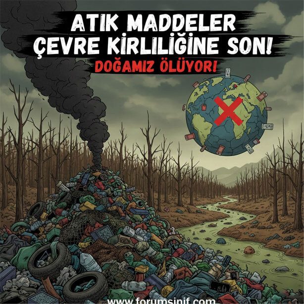 Atık Maddelerin Çevreye Verdiği Zararla İlgili Afiş 8. Sınıf Fen Bilimleri Ders Kitabı Sayfa 261 Cevapları Hecce Yayıncılık
