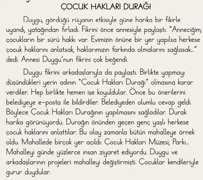 2. Sınıf Türkçe Ders Kitabı Sayfa 172 Cevapları MEB Yayınları