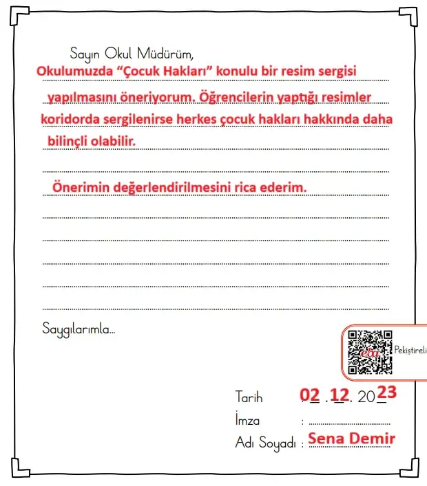2. Sınıf Türkçe Ders Kitabı Sayfa 179 Cevapları MEB Yayınları