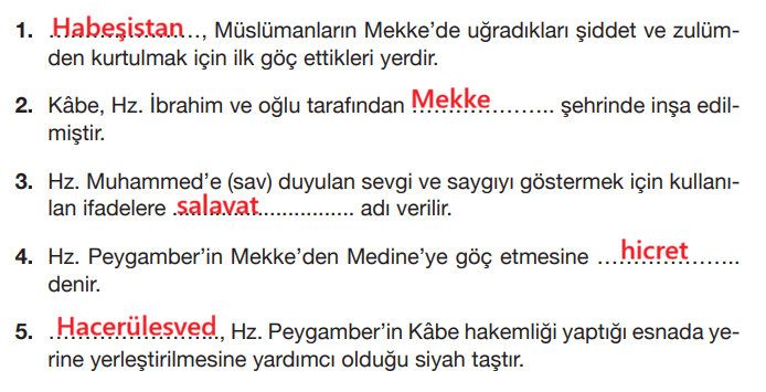 4. Sınıf Din Kültürü Ders Kitabı Sayfa 102 Cevapları MEB Yayınları