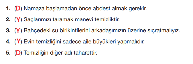 4. Sınıf Din Kültürü Ders Kitabı Sayfa 120 Cevapları MEB Yayınları