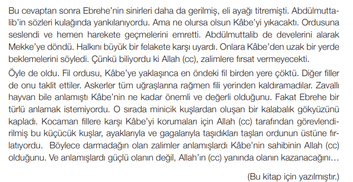4. Sınıf Din Kültürü Ders Kitabı Sayfa 88 Cevapları MEB Yayınları