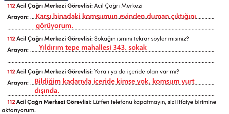4. Sınıf Trafik Güvenliği Ders Kitabı Sayfa 65 Cevapları MEB Yayınları