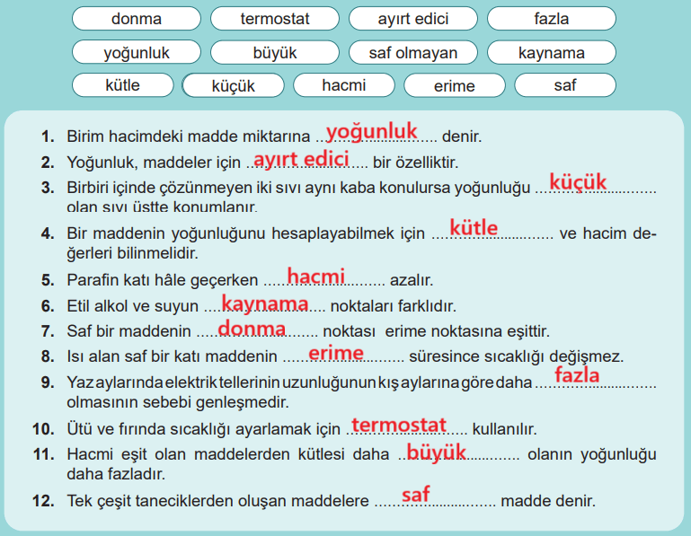 6. Sınıf Fen Bilimleri Ders Kitabı Sayfa 61 Cevapları MEB Yayınları