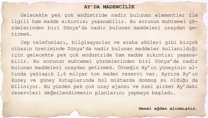 6. Sınıf Türkçe Ders Kitabı Sayfa 74 Cevapları MEB Yayınları