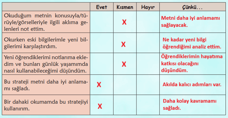 6. Sınıf Türkçe Ders Kitabı Sayfa 96 Cevapları MEB Yayınları