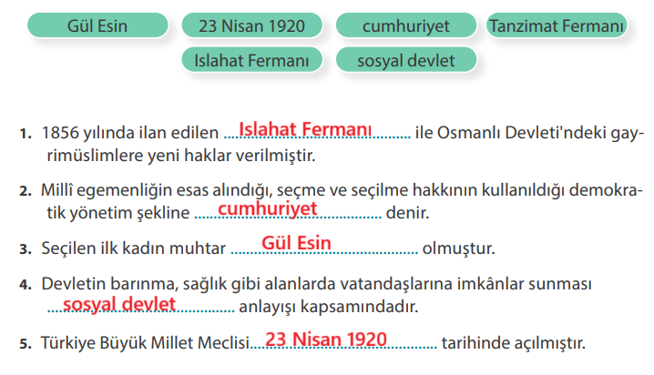 7. Sınıf Sosyal Bilgiler Ders Kitabı Sayfa 249 Cevapları MEB Yayınları 7. Sınıf Sosyal Bilgiler Ders Kitabı Sayfa 249 Cevapları MEB Yayınları