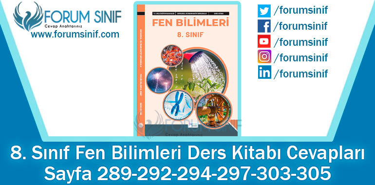 8. Sınıf Fen Bilimleri Ders Kitabı Sayfa 289-292-294-297-303-305. Cevapları Hecce Yayıncılık 8. Sınıf Fen Bilimleri Ders Kitabı Sayfa 289-292-294-297-303-305. Cevapları Hecce Yayıncılık