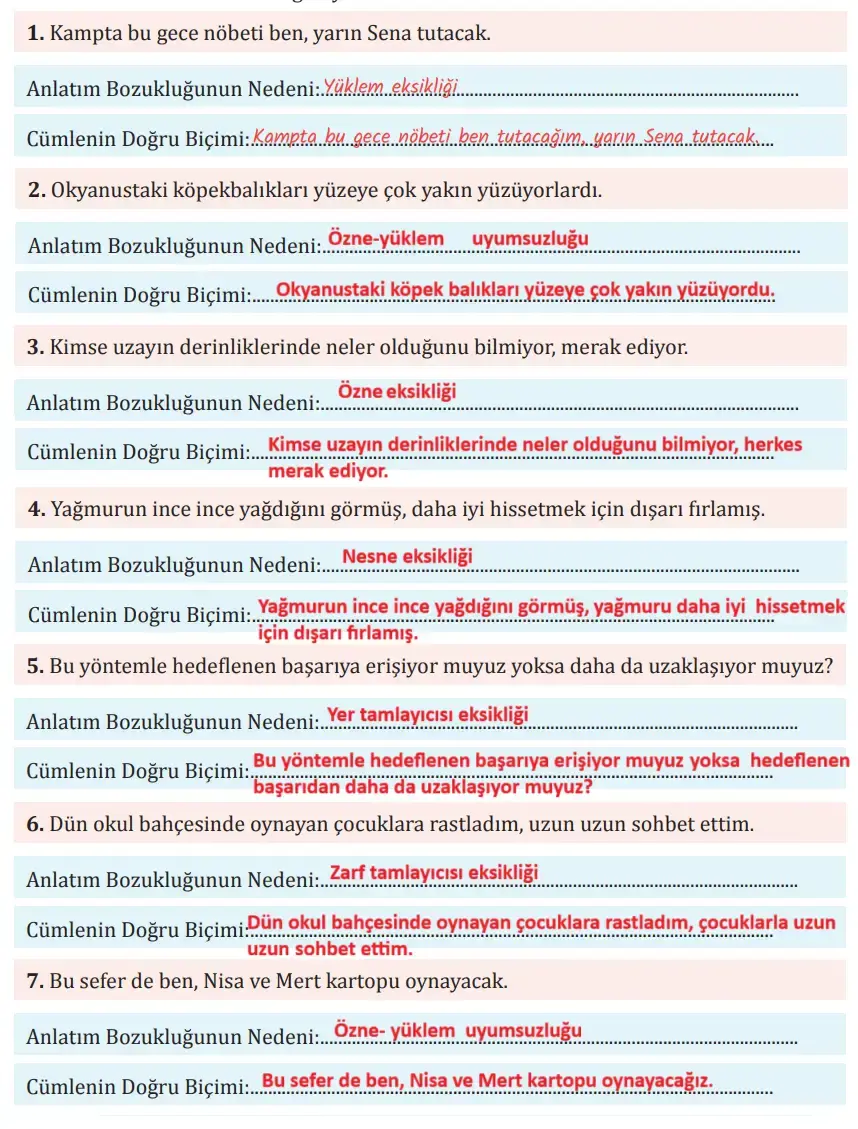 8. Sınıf Türkçe Ders Kitabı Sayfa 185 Cevapları MEB Yayınları 8. Sınıf Türkçe Ders Kitabı Sayfa 185 Cevapları MEB Yayınları