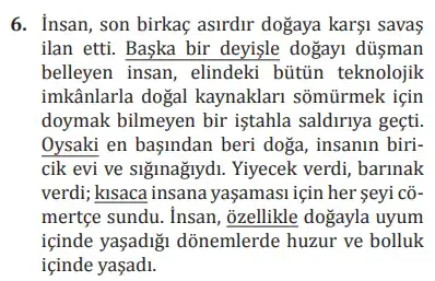 8. Sınıf Türkçe Ders Kitabı Sayfa 193 Cevapları MEB Yayınları