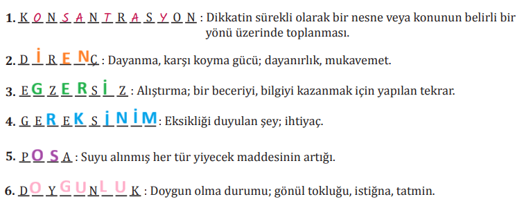 8. Sınıf Türkçe Ders Kitabı Sayfa 196 Cevapları MEB Yayınları