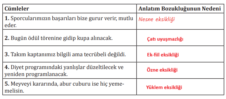 8. Sınıf Türkçe Ders Kitabı Sayfa 211 Cevapları MEB Yayınları