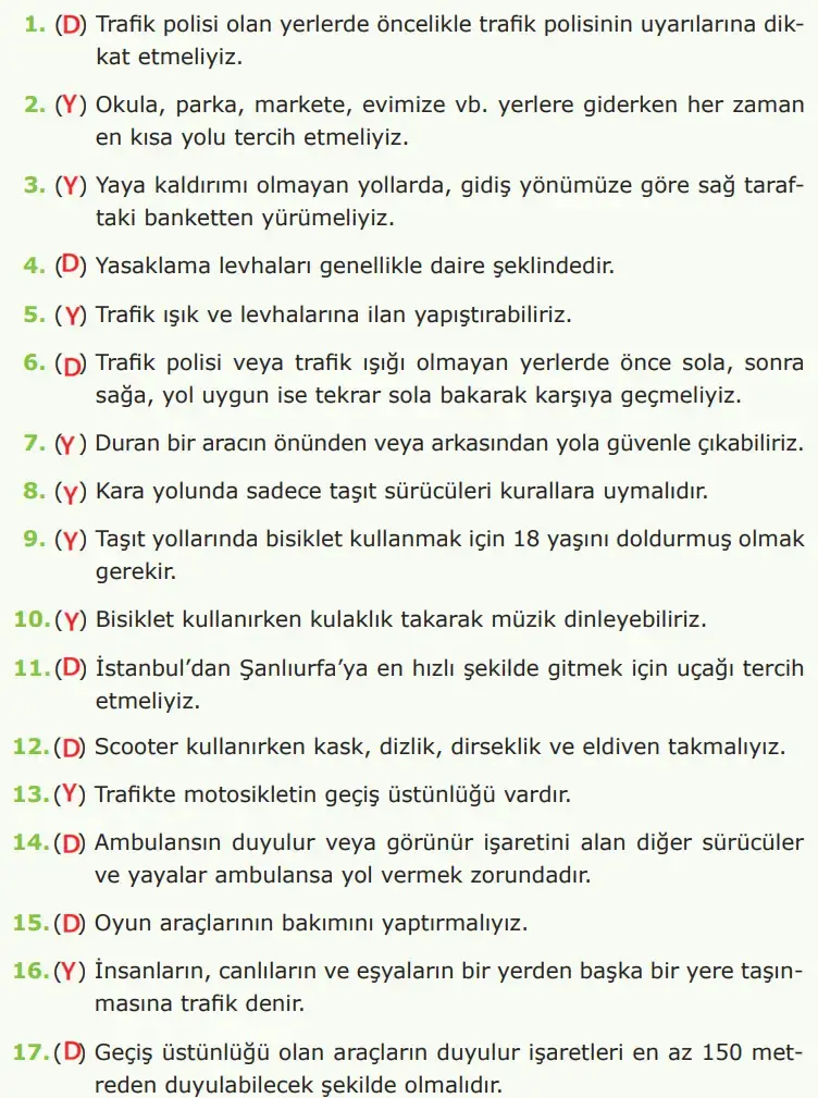 4. Sınıf Trafik Güvenliği Ders Kitabı Sayfa 30 Cevapları Anka Yayınevi 4. Sınıf Trafik Güvenliği Ders Kitabı Sayfa 30 Cevapları Anka Yayınevi