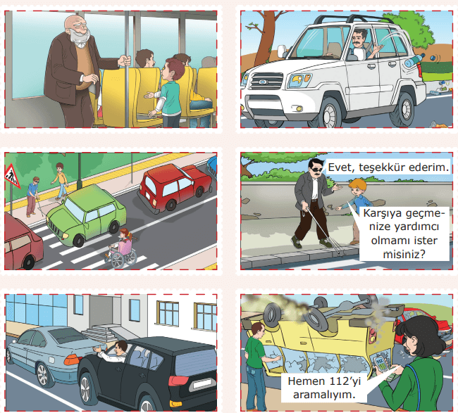 4. Sınıf Trafik Güvenliği Ders Kitabı Sayfa 50 Cevapları Anka Yayınevi