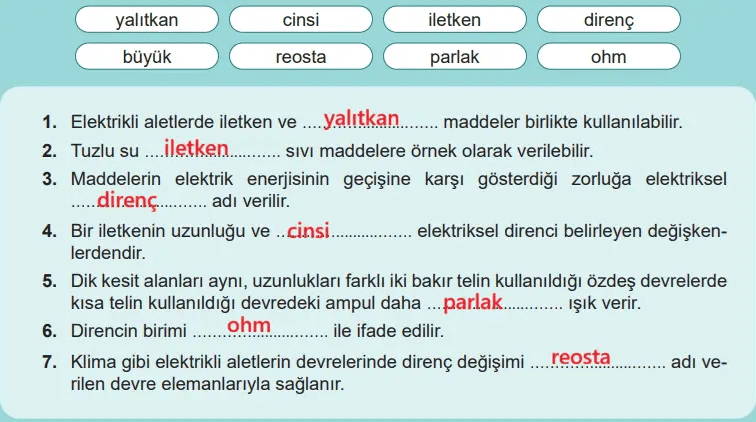 6. Sınıf Fen Bilimleri Ders Kitabı Sayfa 93 Cevapları MEB Yayınları