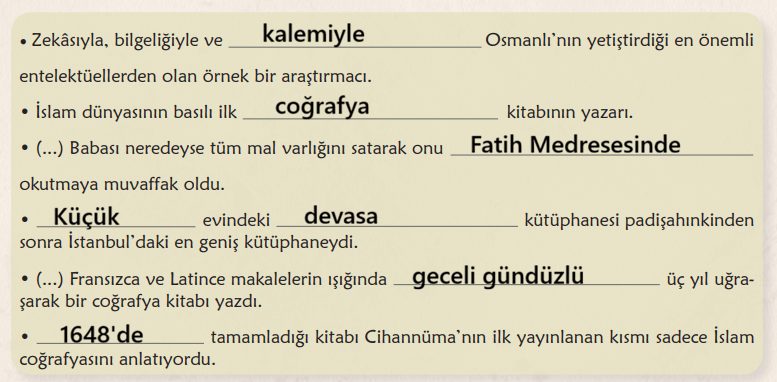 6. Sınıf Türkçe Ders Kitabı Sayfa 143 Cevapları MEB Yayınları