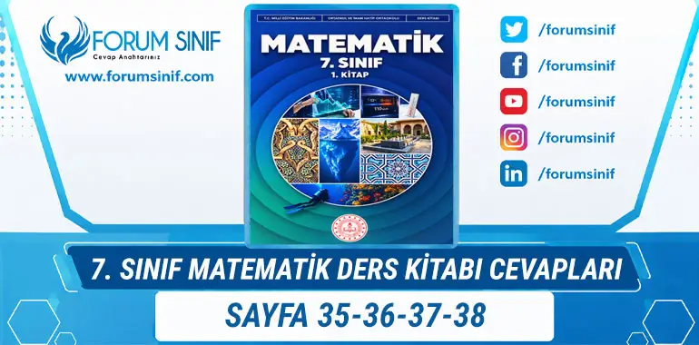 7. Sınıf Matematik Ders Kitabı Sayfa 35-36-37-38 Cevapları 1. Kitap 7. Sınıf Matematik Ders Kitabı Sayfa 35-36-37-38 Cevapları 1. Kitap