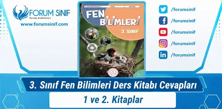 3. Sınıf Fen Bilimleri Ders Kitabı Cevapları MEB Yayınları 3. Sınıf Fen Bilimleri Ders Kitabı Cevapları MEB Yayınları